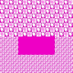 Festival of love, Valentine's Day, expression of love, pink heart pattern on a white background and white heart on a pink background, Patterns, Covers, Wallpaper, Carpet Design, Prints, Wraps.