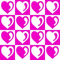 Festival of love, Valentine's Day, expression of love, pink heart pattern on a white background and white heart on a pink background, Patterns, Covers, Wallpaper, Carpet Design, Prints, Wraps.