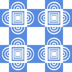 Ikat, fabric pattern, woven white and blue lines in circular and square shapes, Fabric Patterns Consist of Delicate Lines, Covers, Folk Patterns, Wallpaper, Carpet Design, Prints, Wraps.