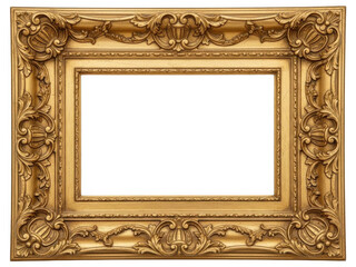Ornate gold picture frame