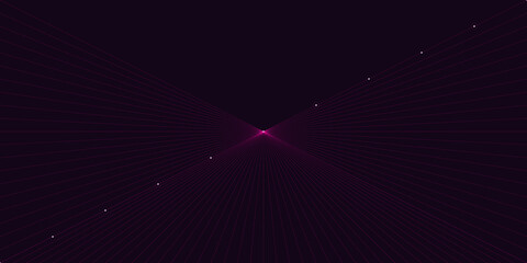 Obraz premium Magenta Pulse 3D Perspective Grid Background with Center Focus for Business Intelligence and Investor Decks