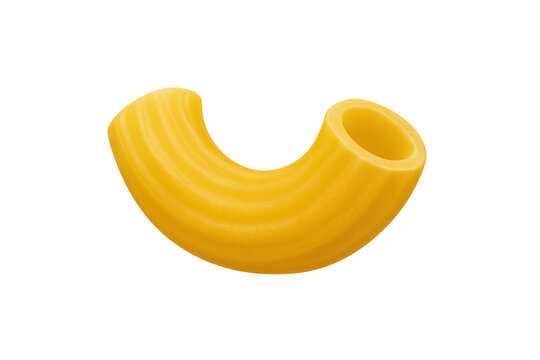 Macaroni elbow pasta showing curved noodle shape