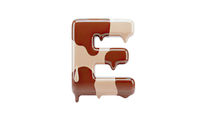 Chocolate Drip Letter E