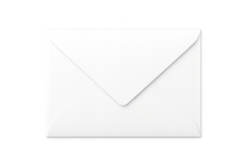 White envelope mail letter communication delivery mockup