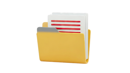 Folder Icon with Documents