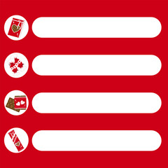 Valentine note paper background with cute chocolate in red and white color tone