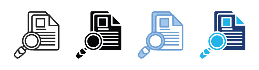 Assess icon set multiple style collection