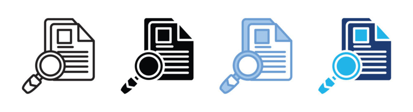 Assess icon set multiple style collection