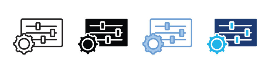 Refine icon set multiple style collection