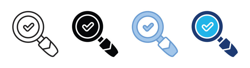 Evaluation icon set multiple style collection