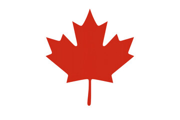 Red maple leaf representing canada national identity