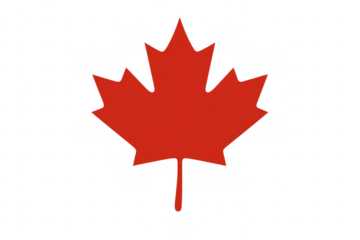 Red maple leaf representing canada national identity