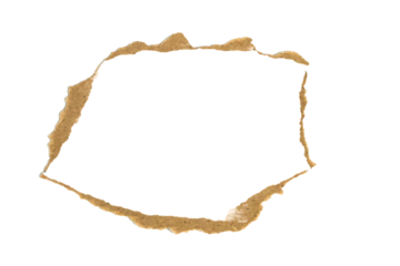 torn brown paper strips with rough edges isolated on white background for scrapbooking and craft design elements isolated on white background.