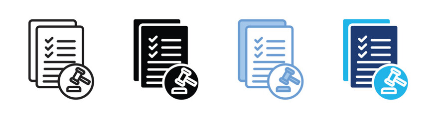 Compliance icon set multiple style collection