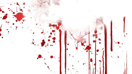 Abstract red ink splatter and drip background. Artistic, graphic design with blood-like stains, suitable for horror, mystery, or edgy creative projects.