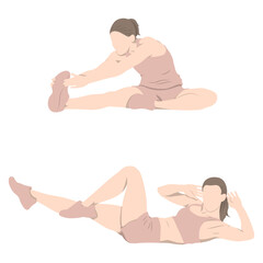Woman Exercise to Stretch.
