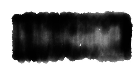 Minimalist black paint splash banner for modern graphic design and branding