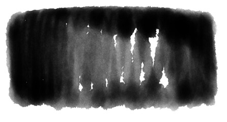 Minimalist black ink wash plate