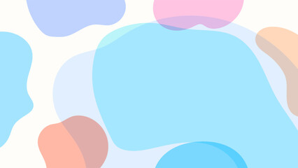 Abstract Background With Hand Drawn Organic Shapes Modern Minimal Style Flat Colorful Design. Ideal for Social Media Posts, Website Banners, Presentations, Branding and Digital Marketing Design