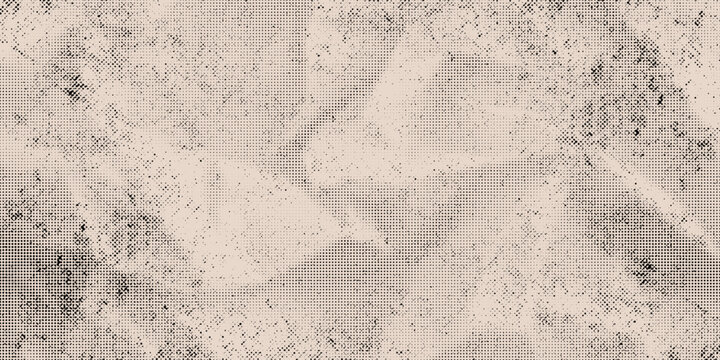 Abstract Dotted Halftone Retro Paper Print Texture Vector Background