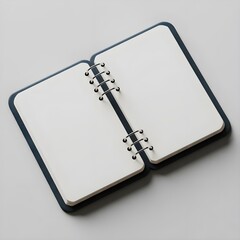 image of a open notebook