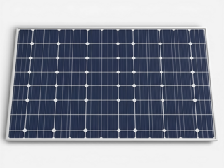Efficient solar panel ready for renewable energy generation and sustainable power solutions isolated on transparent background, isolated on white background