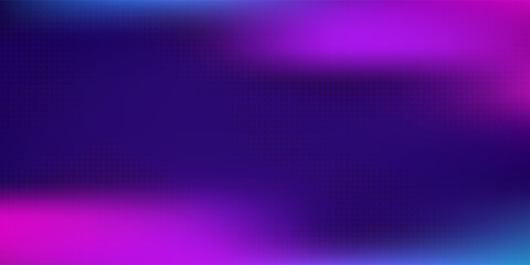 halftone gradient pattern graphic background. black dotted on blurred violet, purple, blue gradient background. pop Art blue pink halftone, comics Background.
