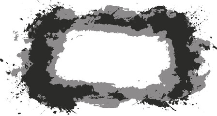 Grunge Paint Splash Frame Border