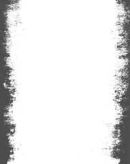 Grunge White Frame Border Texture on Dark Background