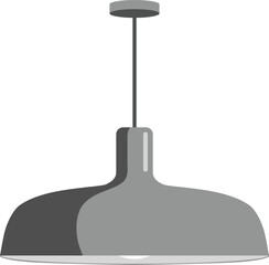 Industrial gray pendant lamp