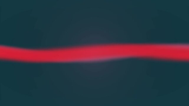 Dynamic red line animation against a teal, patterned background