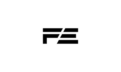 FE initial letters logo or FE monogram