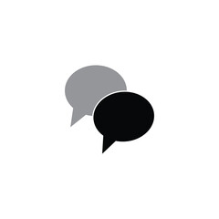 bubble chat  logo icon illustration flat