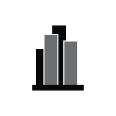 building  logo icon illustration flat