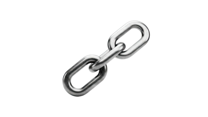 Close-up of a Metal Chain Link