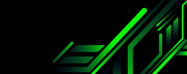 Abstract sport background with vibrant green diagonal shapes.