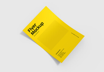 A4 Flyer Paper Mockup Set