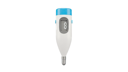 Digital Thermometer with Blue Cap