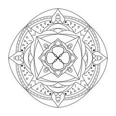 Geometric Floral Mandala