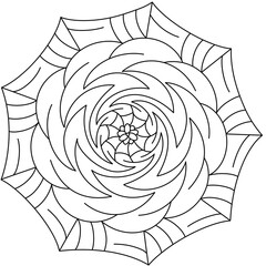 Spiral Floral Mandala