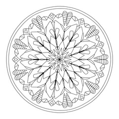 Radiating Flower Mandala