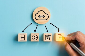 A 3d illustration of a businessman person holding a big sale sign symbol as a marketing strategy concept for online business communication and success