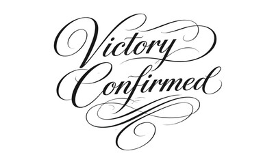 Victory Achievement Quote Typography Design &ndash; Success and Motivation Vector