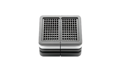 Modern Gray Ice Cube Tray with Two Compartments