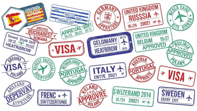 Passport stamp collection