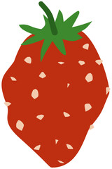 illustration of strawberry isolated on white background