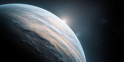 Super-Earth Exoplanet in Space with Dense Atmospheric Layers