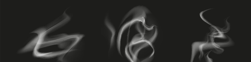 Chimney smoke, fog wave or cloud pattern with overlay effect. Cloud art or smoky air illustration
