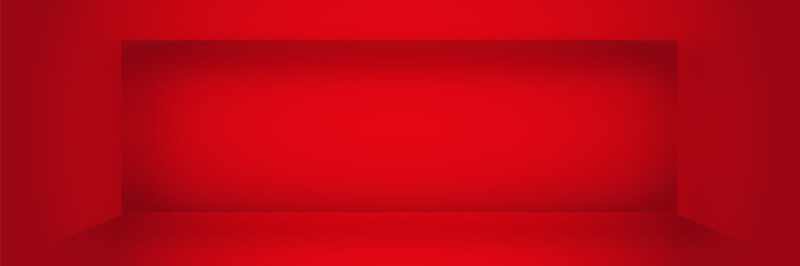 Empty white room. The inner space of the box. Vector design illustration. Mock up for you business project