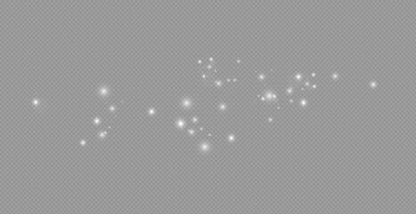 Glow light effect. Vector illustration. Christmas flash. dust.